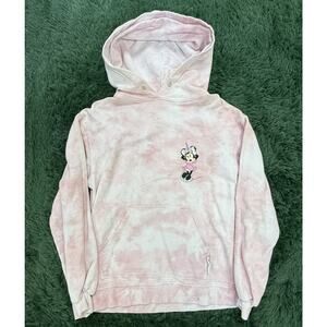 Disney PrettyLittleThing Girls Pink Tie Dye Minnie Mouse Unicorn Hoodie
